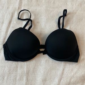 VS Padded Plunge Bra Black